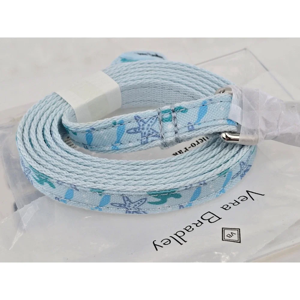 Vera Bradley Pet Leash Small Light Blue Tiny Turtle Dream Sea Life - New